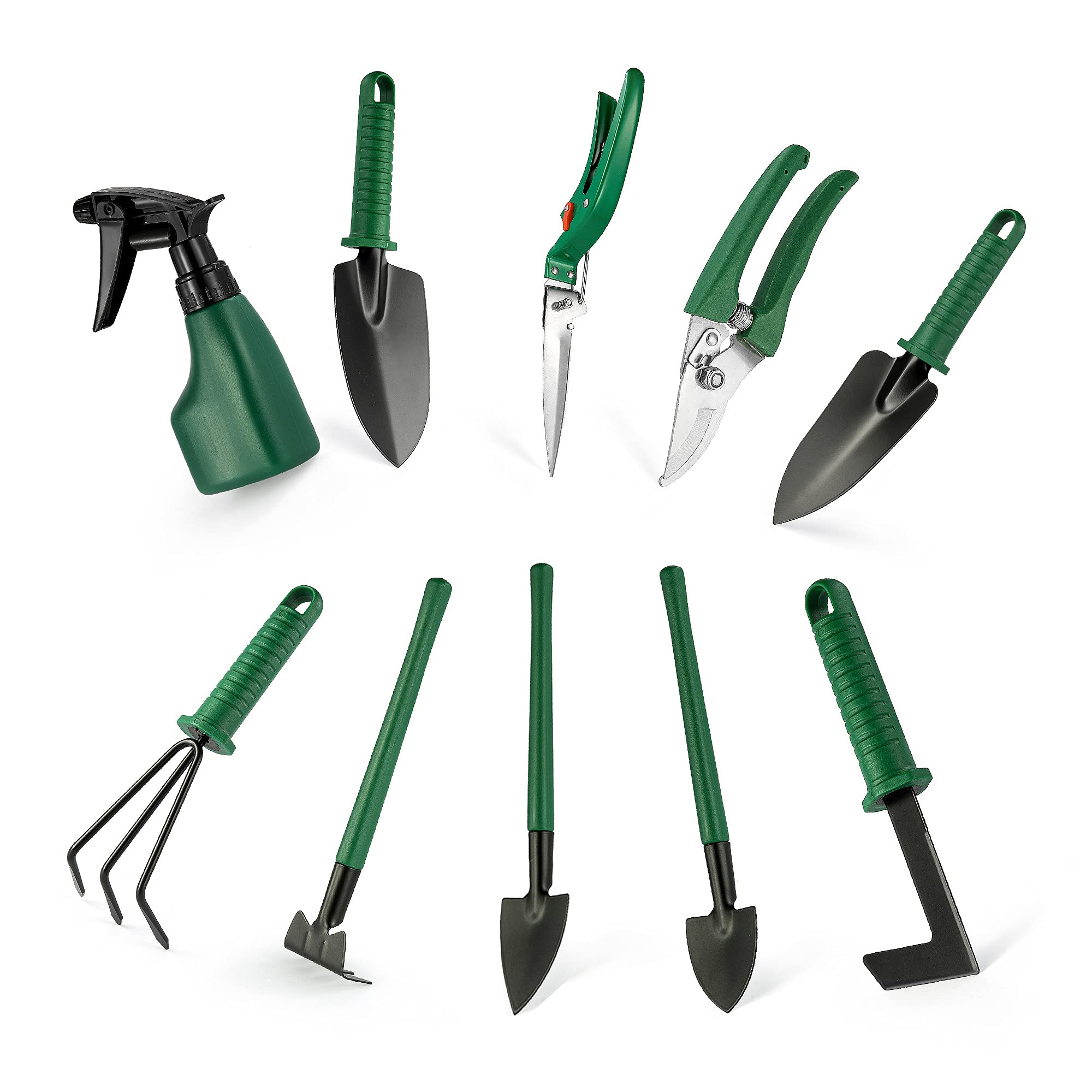 HASTHIP  10Pcs Gardening Tools for Home Gardening Kit Set Plant Care Including Anti-Rust Trowel Fork with Portable Storage Case - Diwali Gifts for Gardeners HASTHIP  10Pcs Gardening Tools for Home Gardening Kit Set Plant Care Including Anti-Rust Trowel Fork with Portable Storage Case - Diwali Gifts for Gardeners